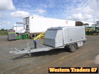 Homemade Work Trailer with Small Crane 2023 Used